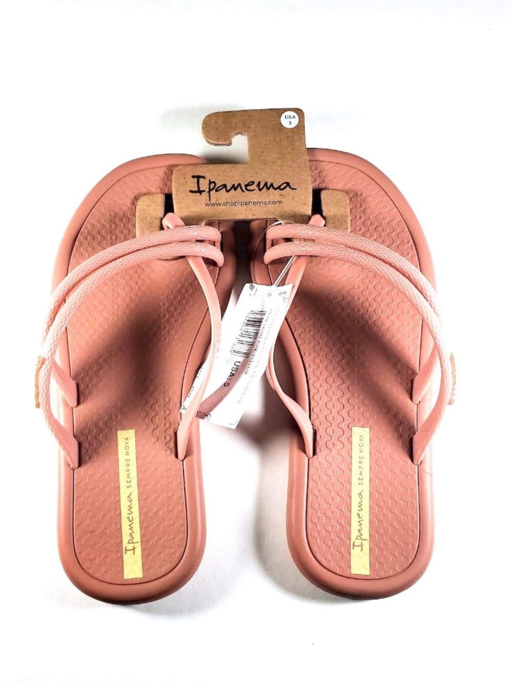 Ipanema Sempre Nova Asymmetric Strappy Sandals, Dusty Rose Pink, Size 5 - NWT